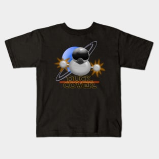 Duck and Cover Space Kids T-Shirt